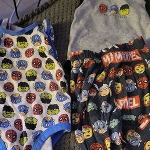 Marvel Avengers Kids One Piece Set - Blue, Red, Yellow